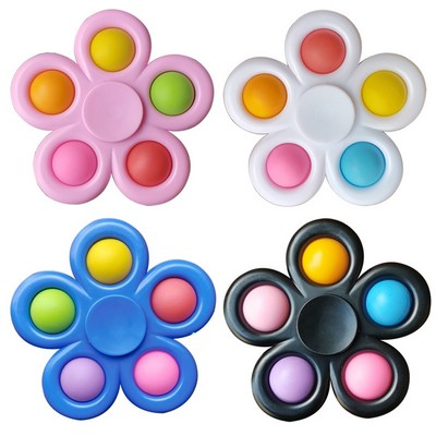 Floral Fidget Popper Spinner: a Novel and Relaxing Gadget