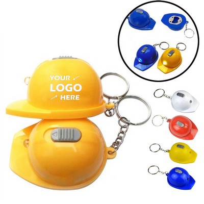 Helmet Shape LED Bottle Opener Keychain