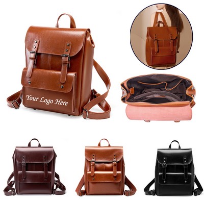 Vintage Authentic Cowhide Premium Backpack