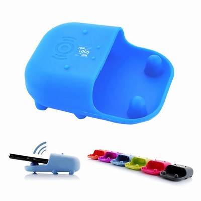 Silicone Hippo Phone Stand and Speaker Amplifier