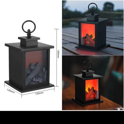 #S Electric Decorative Lamp Fireplace Night Light LED Light Fake Fireplace Decor