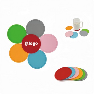 Round Silicone Coasters