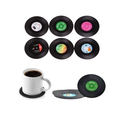 Vinyl CD Record Drinks Coasters