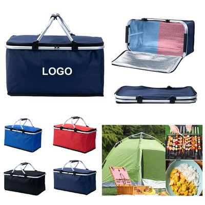 Foldable Insulated Picnic Basket