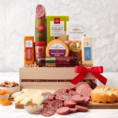 Premium Meat & Cheese Gift Crate