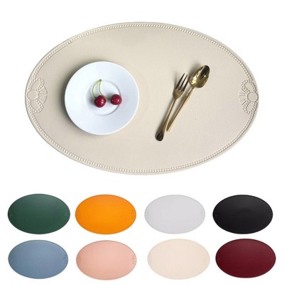 Debossing Pu Leather Table Placemats