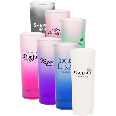 Tall Shot Glasses - Colored & Frosted 2 oz