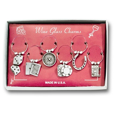 Marken Design Wine Charms Set - Gambling