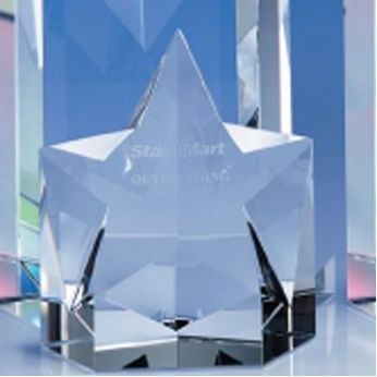 Superstar Crystal Award (3 5/8")