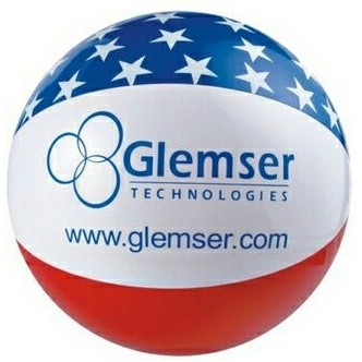 16" Inflatable Patriotic Star Beach Ball