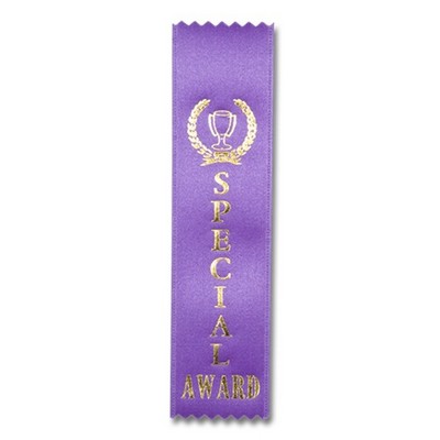 2"x8" Special Award Lapel Stock Award Ribbon