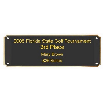 Laser Engraved Die Cut Plaque & Trophy Plate (6 1/2"x2 3/4")