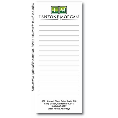 8 3/8" x 3.5" 25-Sheet Notepad