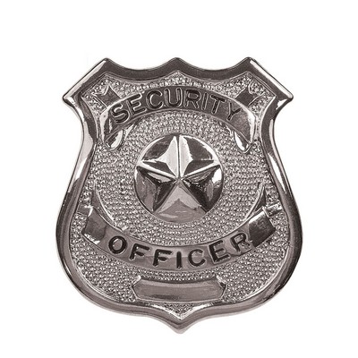 Nickel Plated Security Officer Badge