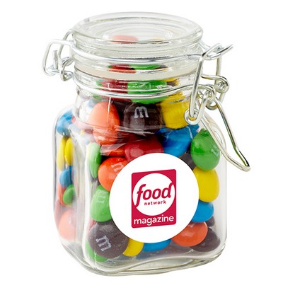 Glass Hinge Top Jar - M&M's®