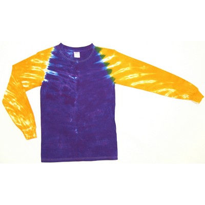 Purple/Gold Yellow Team Baseball Sleeve Long Sleeve T-Shirt