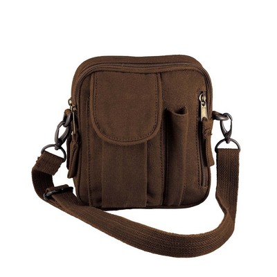 Brown Excursion Organizer Shoulder Bag