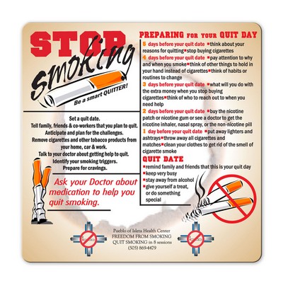 Health & Safety Laminated Stop Smoking Magnet