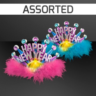 New Year's Party Princess Tiara w/Flashing LED Star - BLANK