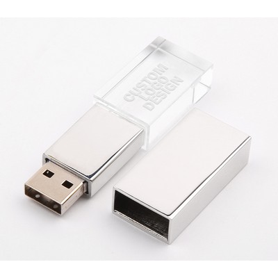 8 GB Crystal LED Light USB Flash Drive