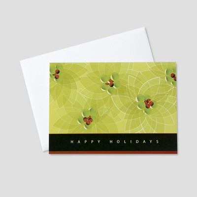 Berries In Motion Holiday Greeting Card