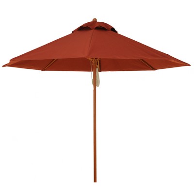 US Made 11' Commercial Hardwood Frame 8 Panel Market Umbrella