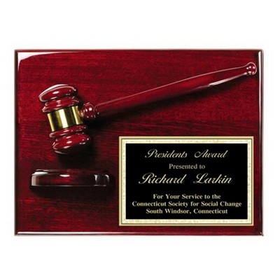 Rosewood Finish Gavel Award (9"x12")