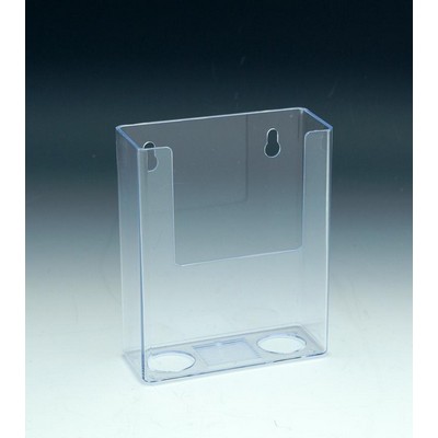 Wall Mount Brochure Holder for Trifold Literature (Up to 3.75" W)