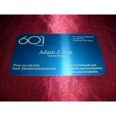 Blue Metal Business Card