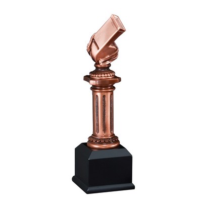 Whistle Pedestal Award 11 1/2"H