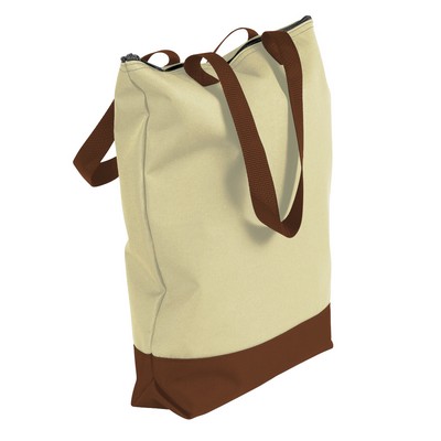 15 Oz. Dyed Duck Canvas Notebook Tote Bag (17"x11"x5")