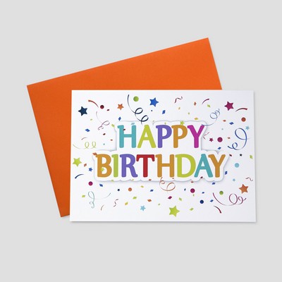 Festive Birthday Birthday Greeting Card