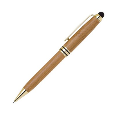 Bamboo Stylus Mechanical Pencil - Gold trim