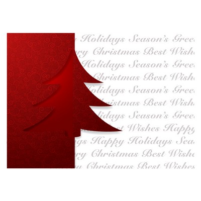 Paper Tree Holiday Greeting Card