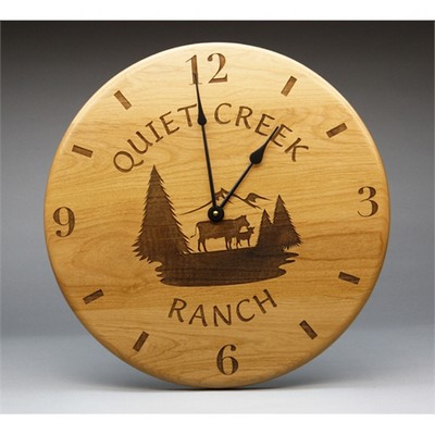 12" - Hardwood Clocks - Wall