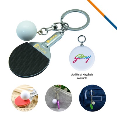 Table Tennis Keychain-Black