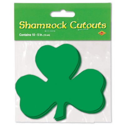 Printed Shamrock Cutouts