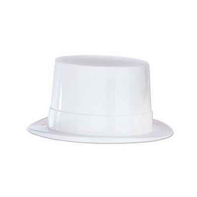 White Plastic Topper Hat