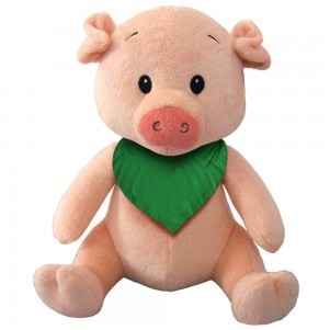 7" Plush Toy Pig Stuffed Animal With Customizable T-Shirt