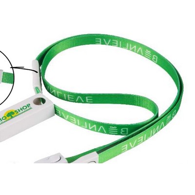 3-in-1 Lanyard Charging Cable w/Breakaway