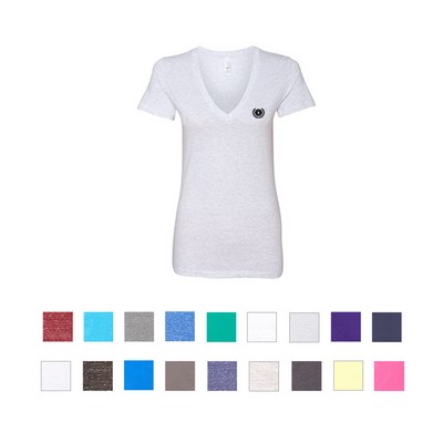 Bella+Canvas® Women's Jersey Short Sleeve Deep V-Neck Tee Shirt