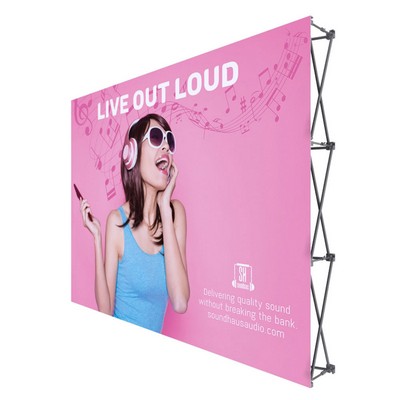 ONE CHOICE 10 Ft. Fabric Pop Up Display Straight Graphic Package (No Endcaps)