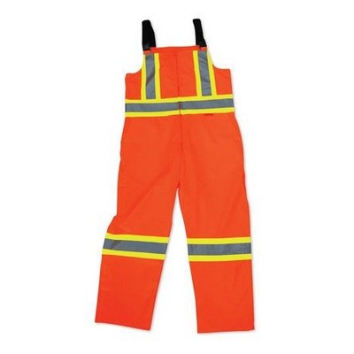 Full Coverage Orange Bib Rain Pants