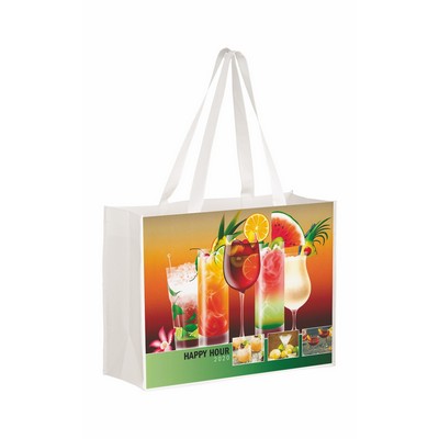 Full Color Laminated Non-Woven Tote Bag (16"x12"x6")