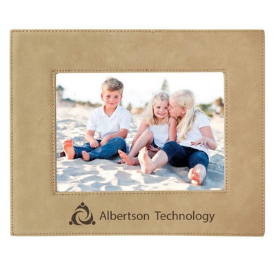 5'' X 7'' Light Brown Leatherette Picture Frame