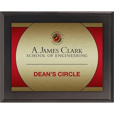 8" x 10" Sublimated Value Plaque - Black Panel