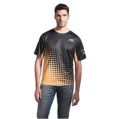 Sublimated Men's Crew Neck Short Sleeve Shirt