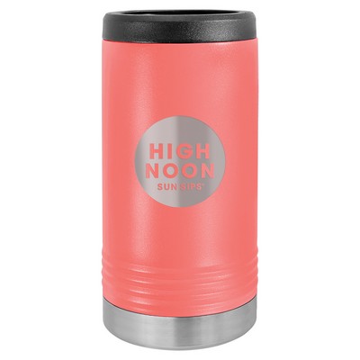 Polar Camel Slim Can Holder, Coral