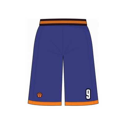 Unisex And Kids' Full Sublimation Reversible Basketball Standard Length Shorts