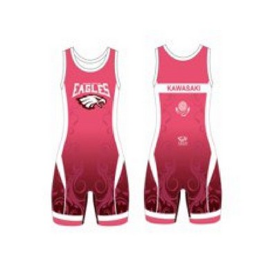 Custom Women's Full Sublimation Wrestling Singlet